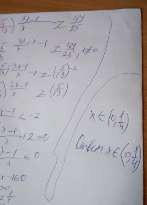 20б Реши неравенство (5/13)^3x−1/x-1 ≥ 169/25.