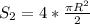 S_2=4*\frac{\pi R^2}{2}