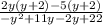\frac{2y(y + 2) - 5(y + 2)}{ - {y}^{2} + 11y - 2y + 22}