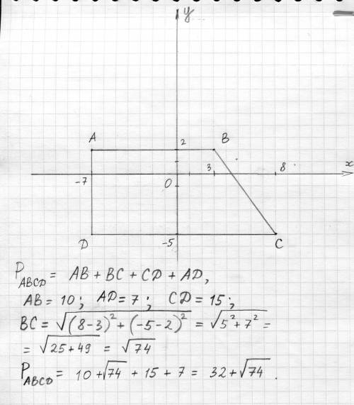 2. а) [2] АВ – диаметр окружности с центром О. Найдите координаты центра окружности и вычислите её