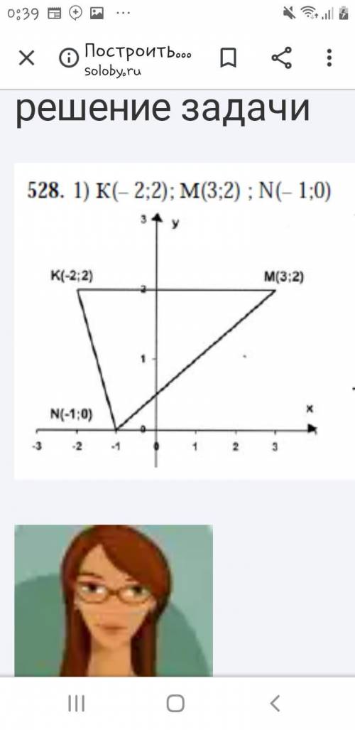Построить треугольник по координатом его вершин :А(-2;0) ; В(-2;3); С(0;3); О(0;0)​