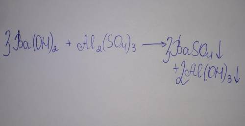 Закончи уравнение реакции, характеризующее химические свойства оснований, расставькоэффициенты дам 3