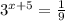 3^{x+5}=\frac{1}{9}