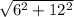 \sqrt{6^2+12^2}