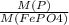 \frac{M(P)}{M(FePO4)}