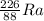 \frac{226}{88} Ra