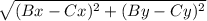 \sqrt{(Bx-Cx)^2+(By-Cy)^2}