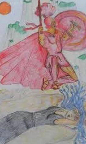 Выполнить рисунок к древнегреческому мифу «Храбрый Персей»