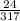 \frac{24}{317}