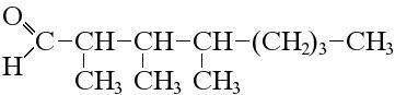 4 во Структурная формула 2,3,4-триетилоктоналя.