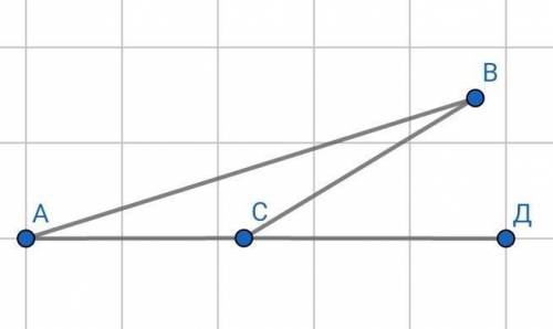 У трикутнику ABC кут А ＝15°,а кут В на 8° більший,ніж кут А. Знайдіть зовнішній кут при вершині С.