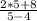 \frac{2*5+8}{5-4}