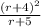 \frac{(r+4)^2}{r+5}