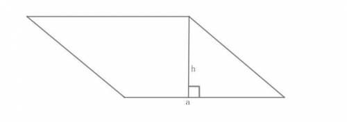 Установите соответствие между стороной параллелограмма и проведённой к ней высотой. S = 144 см2, a =