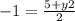 -1=\frac{5+y2}{2}