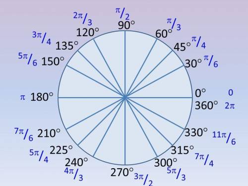 Сколько градусов составляет весь оборот круга?
