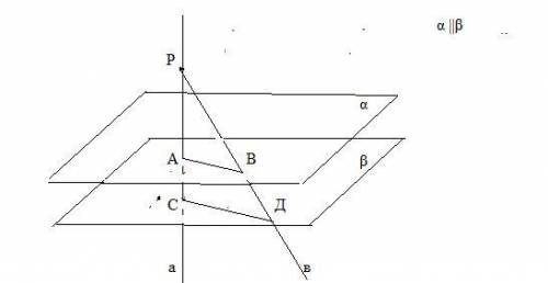 решите please, повторяю во т.к на тот никто не ответил Точка Р не лежит между параллельными плоскост