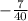 -\frac{7}{40}