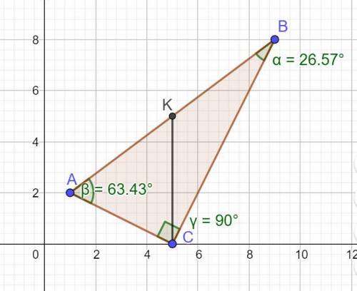 Даны координаты A,B,C вершин треугольника. найти...​