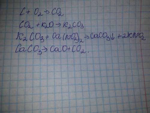 Напишите уравнения реакций по схеме превращения и укажите: А) типы реакций; Б) под формулой каждого
