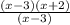 \frac{(x - 3)(x + 2)}{(x - 3)}