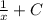 \frac{1}{x} +C