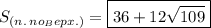 S_{(n. \: no_Bepx.)}=\boxed{36+12\sqrt{109}}