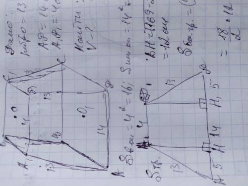 В правильной усеченной четырехугольной пирамиде стороны оснований равны 14 см и 4 см, а боковое ребр