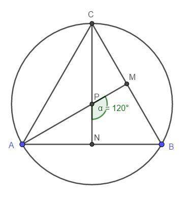 в равностороннем треугольнике abc бисиктрисы cn и am пересекаются в точке p. найдите угол mpn