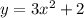 y=3x^2+2