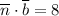 \overline n \cdot \overline b = 8