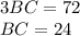 3BC=72\\BC=24