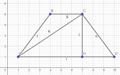 Диагональ равнобедренной трапеции равна √52, боковая сторона равна 5. Найдите периметр трапеции, есл