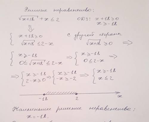 Решите неравенство √(x+18)+x ≤ 2Найдите и запишите в ответ через точку с запятой следующие числа:наи