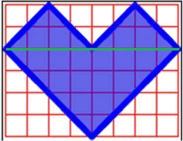 Найдите площадь закрашенной фигуры, если площадь квадрата 1 см2