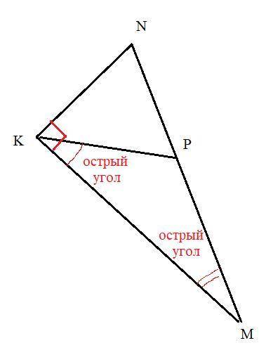 Через вершину К гострокутного трикутника NKP провели пряму, перпендикулярну до сторони NK. Чи може б