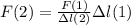 F(2) = \frac{F(1)}{зl(2)}зl(1)