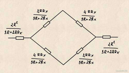 На рисунке изображена схема бесконечной цепи, в которой R=1 Ом. Во сколько раз уменьшится общее сопр