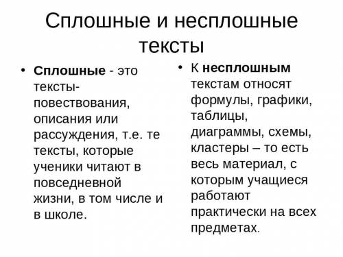 Что такое сплошной текст​