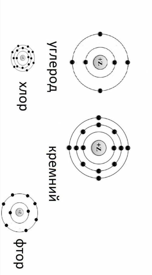 2. Изобразите диаграммы Бора для следующих элементов:а) углерод 6) фтор; в) кремний; г)хлор​