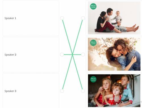 Listen to the audio and match the speakers with the possible photos from their family albums.