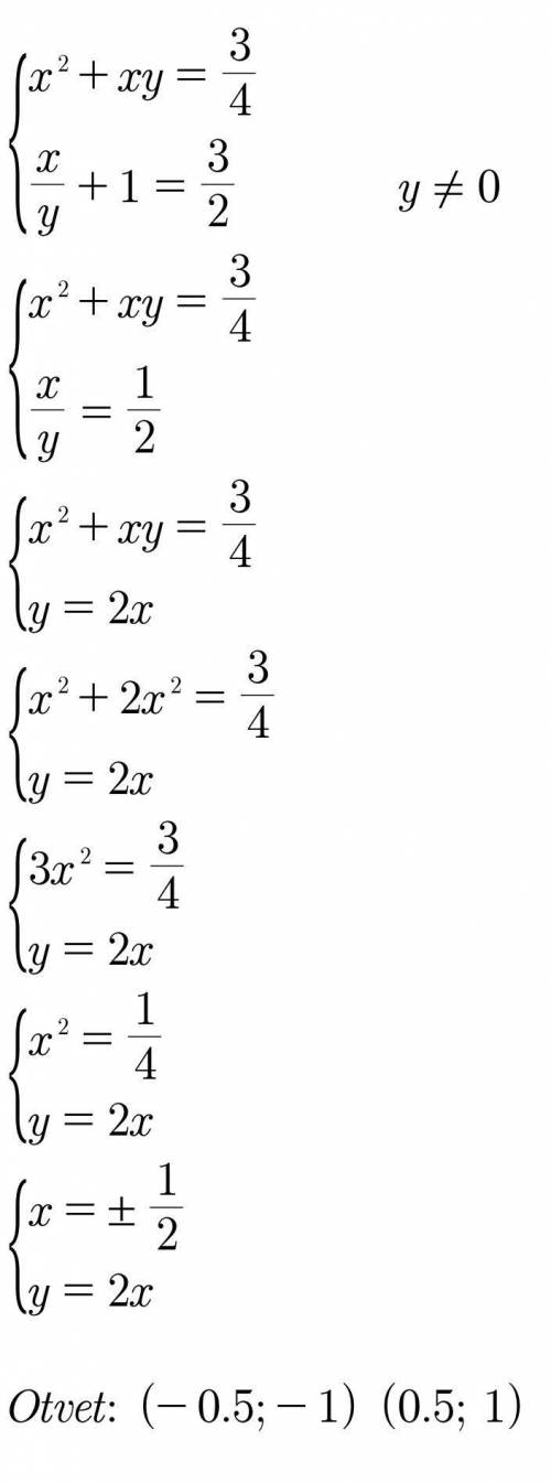 решить систему уравнений с методом постановки :​