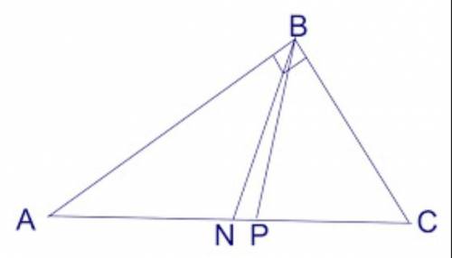 Острые углы прямоугольного треугольника равны 46 и 44. Найдите угол между биссектрисой и медианой, п