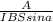 \frac{A}{IBSsin a}