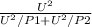 \frac{U^2}{U^2/P1 + U^2/P2} \\
