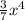 \frac{3}{7} x^{4}