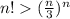 n!(\frac{n}{3})^n