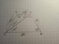 В равнобокой трапеции один из углов равен 120°,диагональ трапеции образует с основание угол 30°.Найд