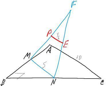 Дан треугольник ABC, AB = 6, BC = 8, ∠ = ABC 90°. Точ- ка F не лежит в плоскости ABC. Точки M и K —