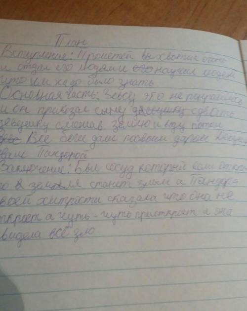 Составь простой план текста, и опираясь на него кратко изложи его от имени 3-го лица У МЕНЯ СОЧЧЧ БЫ